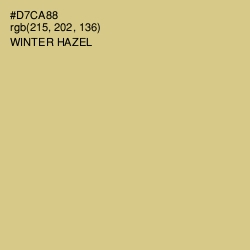 #D7CA88 - Winter Hazel Color Image